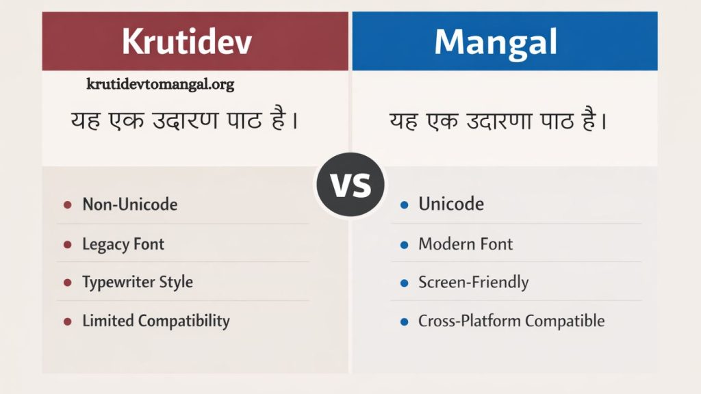 Mangal fonts